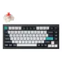 Teclado mecânico Keychron Q1 Max — USB + RF sem fios + Bluetooth, QWERTY Nórdico, preto, RGB