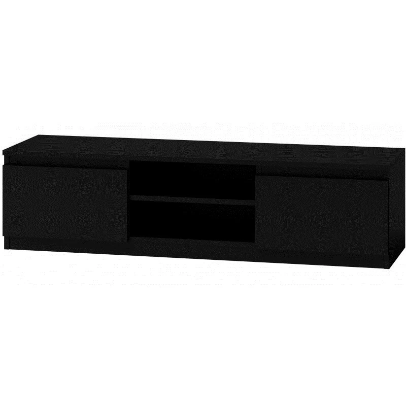 Móvel de TV Topeshop RTV140 CZARNY com 2 prateleiras