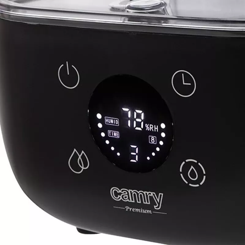 Camry | CR 7973b | Humidificador | 23 W | Capacidade do depósito de água 5 L | Adequado para divisões até 35 m² | Ultrassónico | Potência de humidificação 100-260 ml/h | Preto