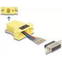 Conjunto de montagem DELOCK D-Sub 15 pinos fêmea para RJ12 fêmea, amarelo