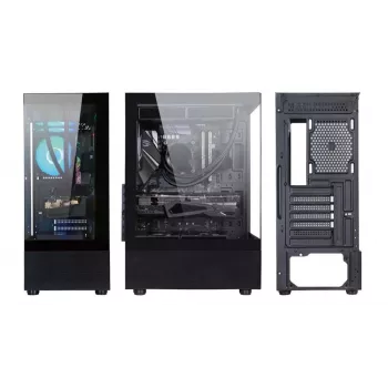 Caixa | GOLDEN TIGER | Formatos de placa-mãe suportados ATX/Micro-ATX | Preto | Midi-Tower | Raider DK-6 | RAIDERDK6