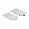 Almofada de montagem DeLOCK 19089 pontos de velcro redondos 64 unid. branco