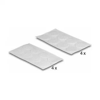 Almofada de montagem DeLOCK 19089 pontos de velcro redondos 64 unid. branco