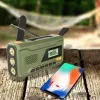 Rádio FM portátil MANTA RDI401G com painel solar, manivela dínamo, bateria 4000–4500 mAh, saída USB 5 V, 3 W, lanterna
