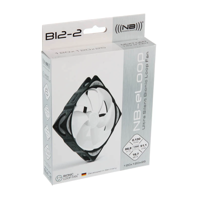 Ventoinha de caixa NOISEBLOCKER eLoop B12-2 120mm