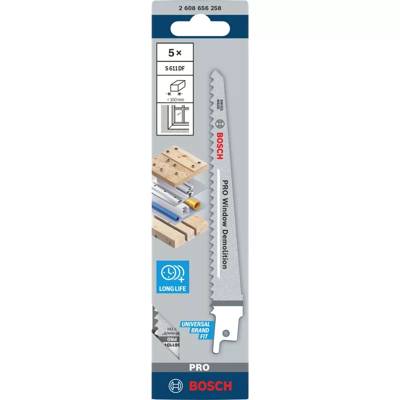 Bosch S 611 DF Heavy lâmina de serra para madeira e metal lâminas de serra sabre