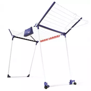 Estendal de chão Leifheit Pegasus 200 — azul/branco