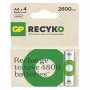 Pilhas R6/AA NI-MH 2 600mAh blister 4 unid.