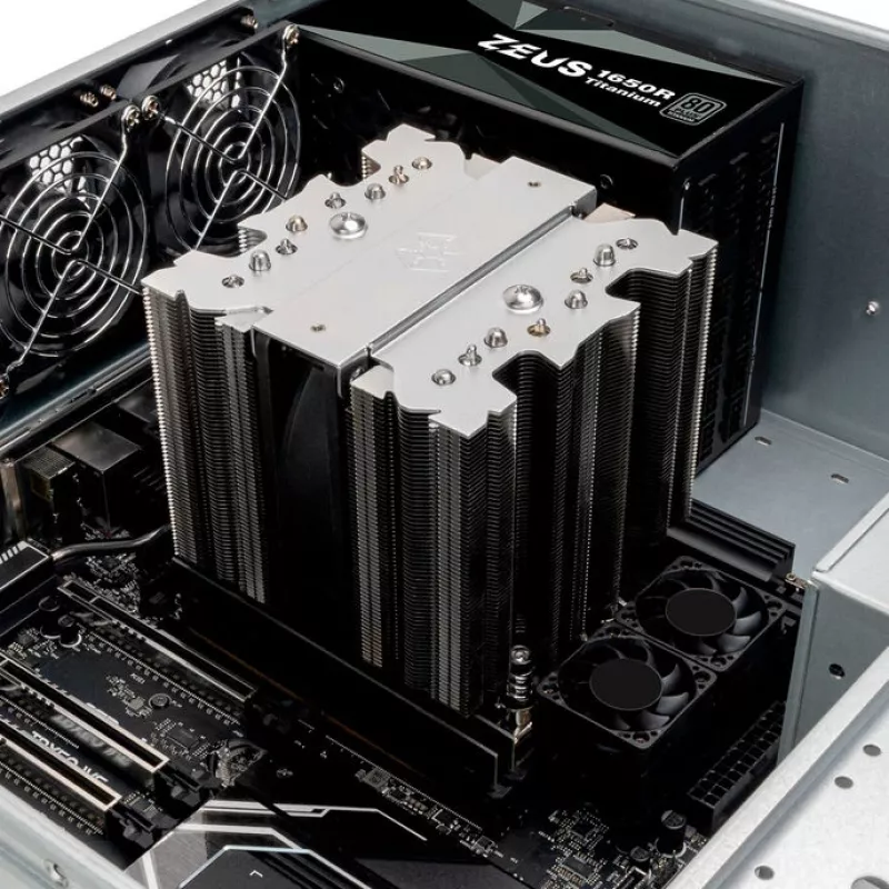Arrefecedor de CPU SILVERSTONE SST-XED120S-WS para Intel LGA 4677, formato de servidor 4U, prateado