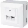 Caixa de tomada RJ-45 branco ShiverPeaks BS74272-SET