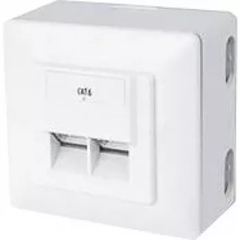 Caixa de tomada RJ-45 branco ShiverPeaks BS74272-SET