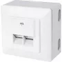 Caixa de tomada RJ-45 branco ShiverPeaks BS74272-SET