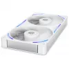 NZXT F280X RF-U28PN-W1 ventoinha de caixa RGB de 280 mm, 140 mm, 2400 rpm, 41 dB, branca