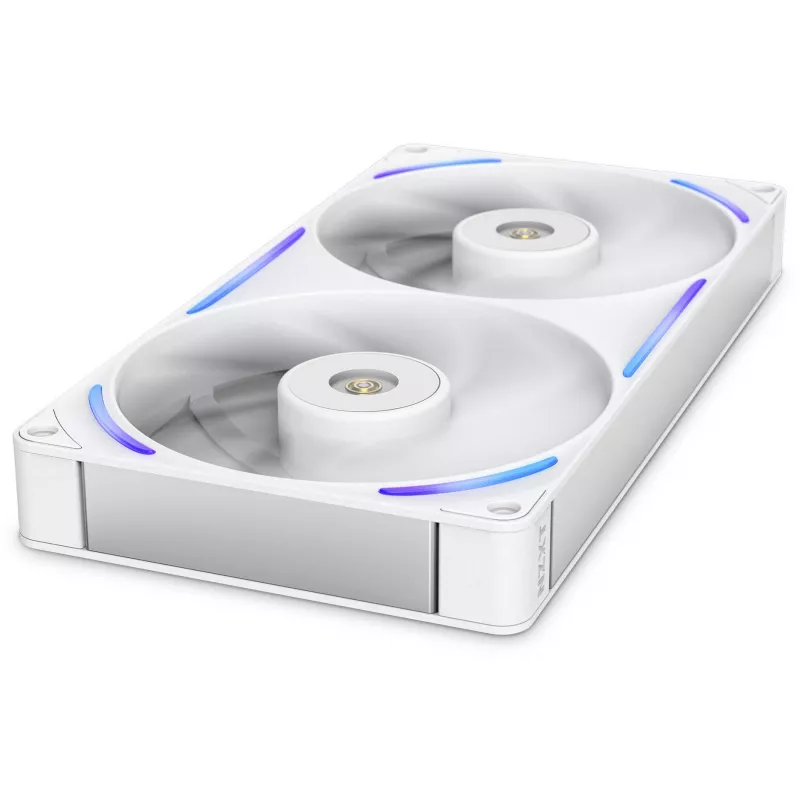 NZXT F280X RF-U28PN-W1 ventoinha de caixa RGB de 280 mm, 140 mm, 2400 rpm, 41 dB, branca