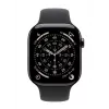 Smartwatch Apple Watch Series 11 GPS + Cellular 46mm Caixa de titânio sideral com bracelete desportiva preta M/L