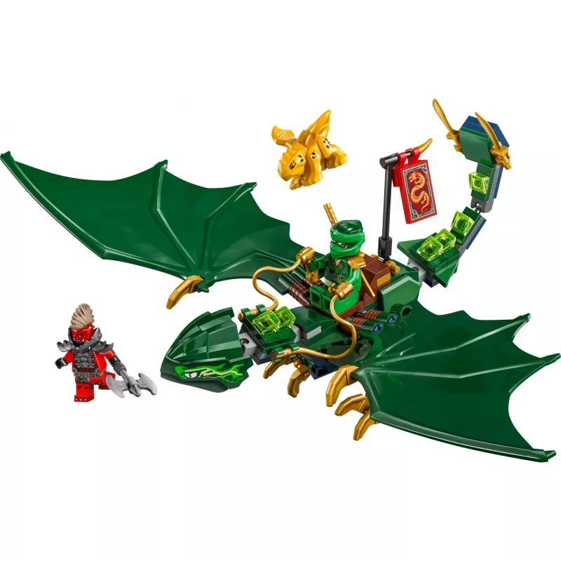 Brinquedo de construção LEGO NINJAGO 71829 Dragão da Floresta Verde do Lloyd, 128 peças, 2 minifiguras, a partir de 6 anos