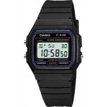 Casio F-91W-1YEF preto
