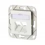 METZ CONNECT 130B20D21102KE Caixa Keystone de encastrar, 2 portas, não equipada, branco puro