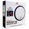 Lâmpada LED com sensor PIR MACLEAN MCE525 B – aplique de parede exterior, LED ativada por movimento