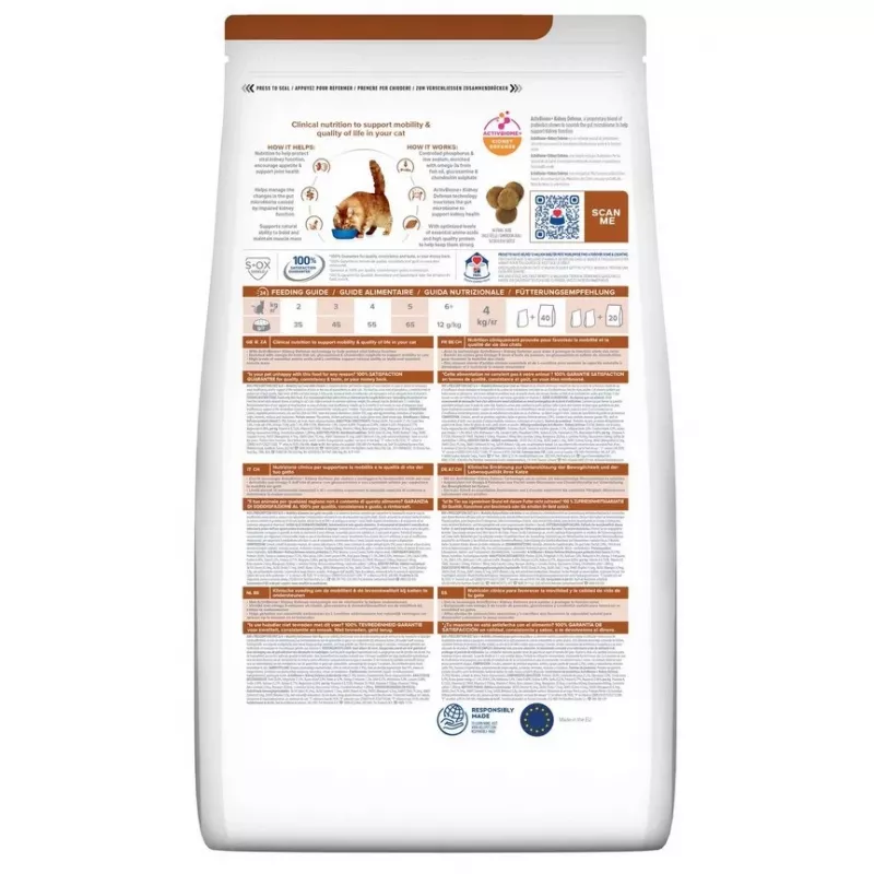 HILL'S PD K/D Kidney + Mobility frango - alimento seco para gatos - 3 kg