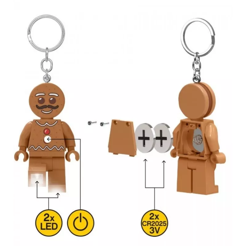 Luz de porta-chaves Homem de Gengibre