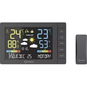 Estação meteorológica digital Renkforce preta (RF-4883632)