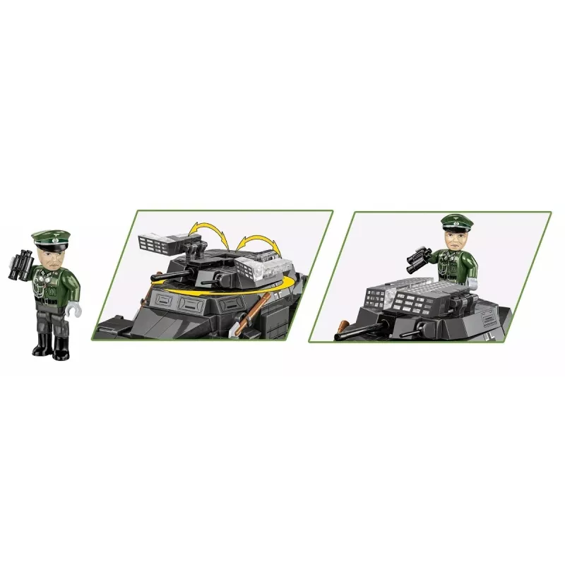 Cobi Blocks Sd.Kfz 222 kit de montagem COBI-2657 — 502 peças de construção