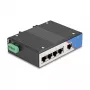Switch Ethernet DELOCK 80162 — 5 portas Gigabit RJ45 para montagem em calha DIN