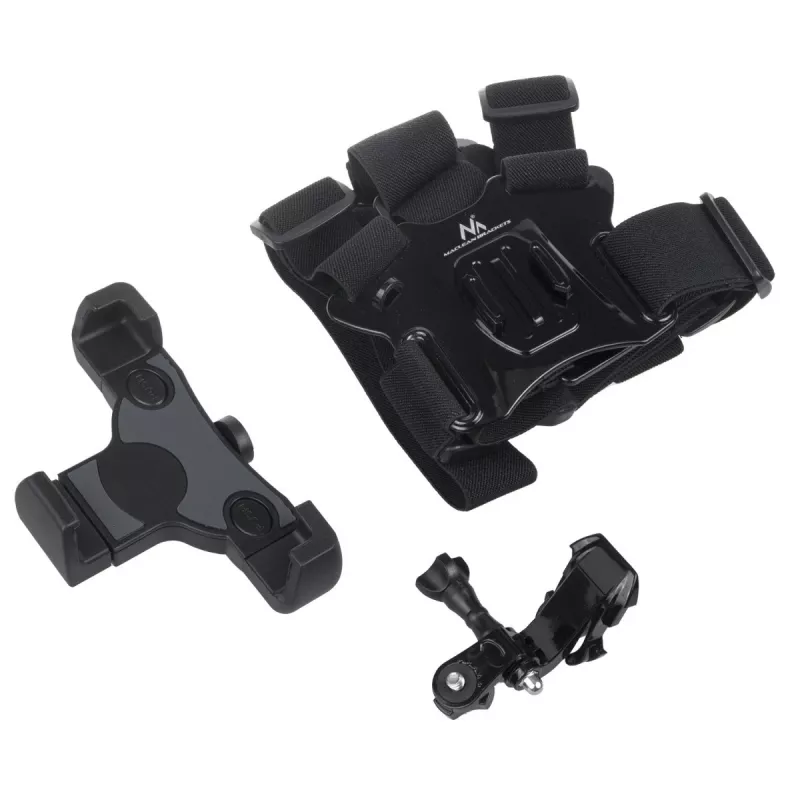 Arnês desportivo MACLEAN MC-445 — suporte peitoral universal para telemóveis, câmaras e GoPro