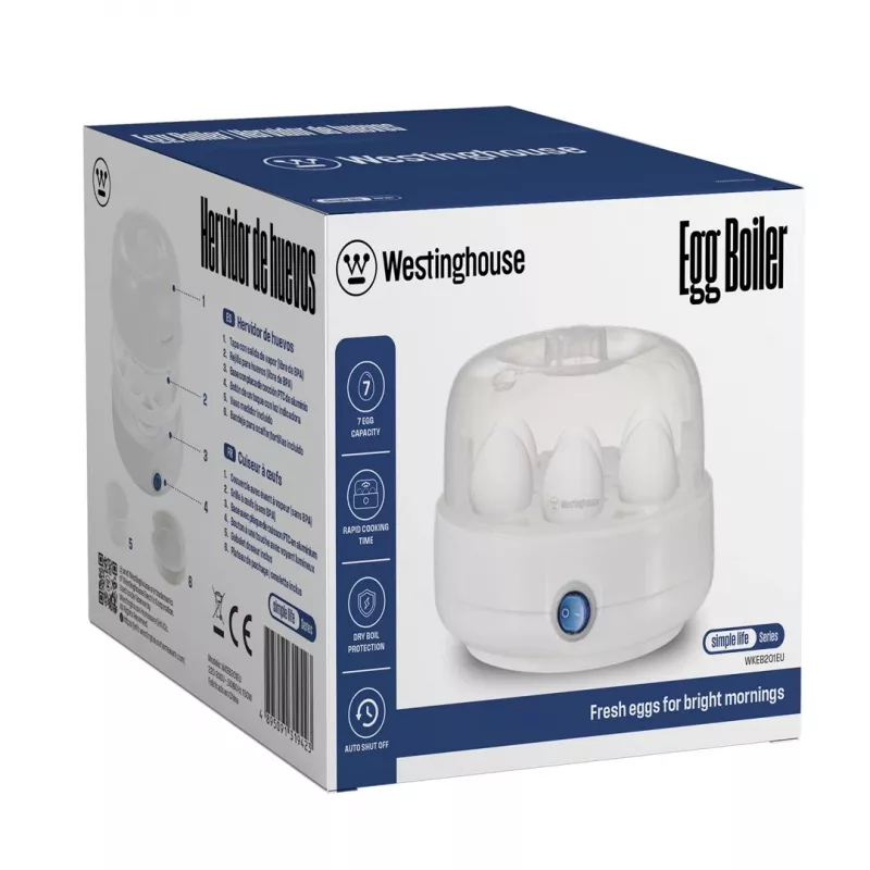 Cozedor de ovos Westinghouse WKEB201EU — cozedor de ovos elétrico para bancada