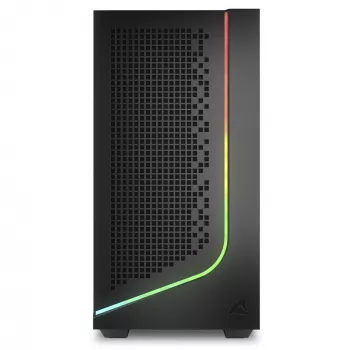 Caixa para PC Sharkoon J1000 ARGB mATX — caixa Mid-Tower Micro-ATX com iluminação ARGB