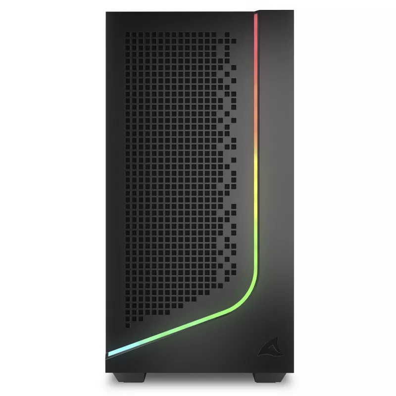 Caixa para PC Sharkoon J1000 ARGB mATX — caixa Mid-Tower Micro-ATX com iluminação ARGB