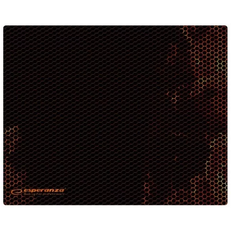 Tapete de rato gaming ESPERANZA EGP102R — poliéster, 300×240 mm, 3 mm de espessura, preto, superfície impressa