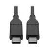Cabo USB-C Eaton Tripp Lite Series (M/M) - USB 2.0, 5A (100W), 1,83 m - Cabo USB - USB-C de 24 pinos (M) para USB-C de 24 pinos (M) - USB 2.0 - 20 V - 5 A - 1,83 m - Moldado