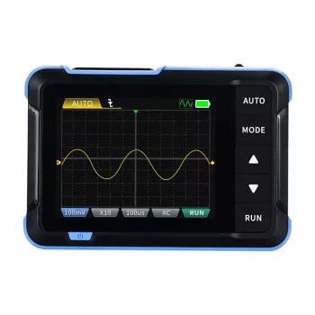 Osciloscópio e gerador de sinal mini 2 em 1 portátil Fnirsi DSO153 150 MHz de largura de banda, 1 GS/s de taxa de amostragem