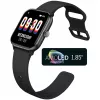 Beafon SmartWatch 201 (201_EU001BS) smartwatch, quadrado, preto e prateado