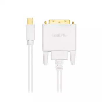 Adaptador de cabo de vídeo LogiLink CV0138 Mini DisplayPort para DVI 3 m