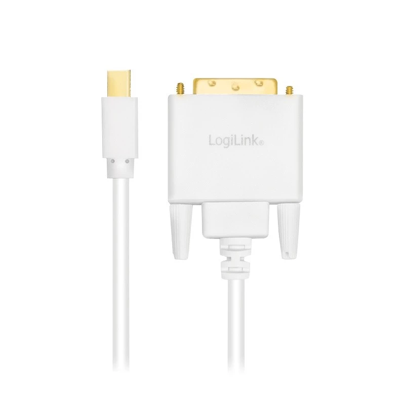 Adaptador de cabo de vídeo LogiLink CV0138 Mini DisplayPort para DVI 3 m