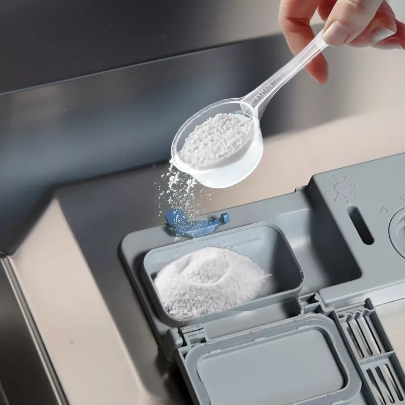Pó de limpeza para máquina de lavar louça FRISCHER FR00122_1000, 1 kg, para máquinas de lavar louça automáticas, embalagem de plástico