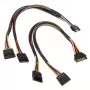 Cabo de alimentação SATA em Y Akasa - 30cm pack de 2 - cabo - digital/dados
