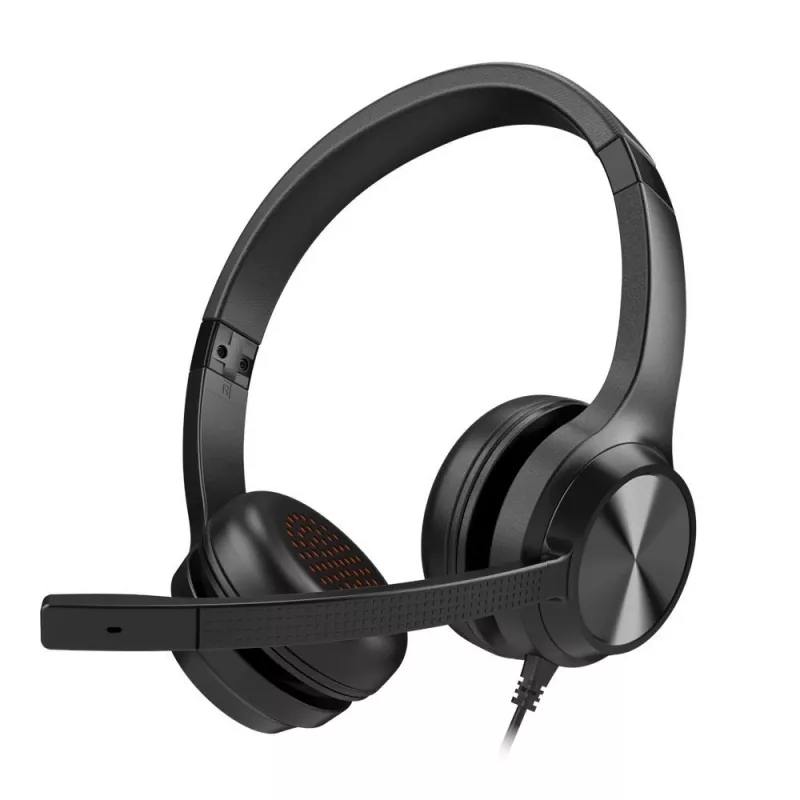 Creative 51EF0980AA000 Chat USB auricular on-ear com fios estéreo preto