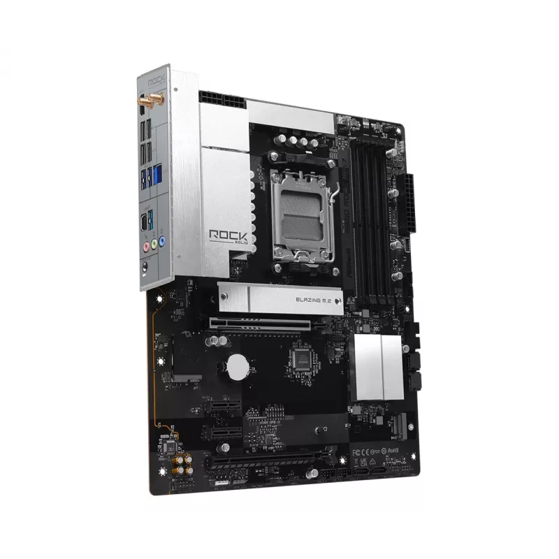 Placa-mãe ASRock B850 Rock WiFi 7, socket AMD AM5, ATX, DDR5, Wi-Fi 7
