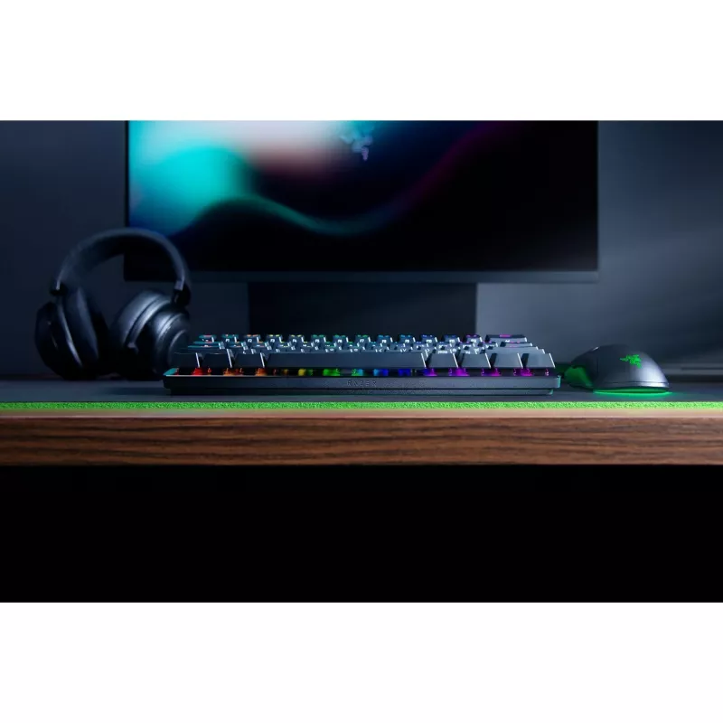 Huntsman Mini, teclado gaming preto, layout DE, Razer Linear Optical (Red)
