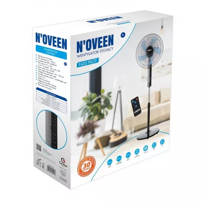 Ventilador de pé NOVEEN F455 40 cm (16