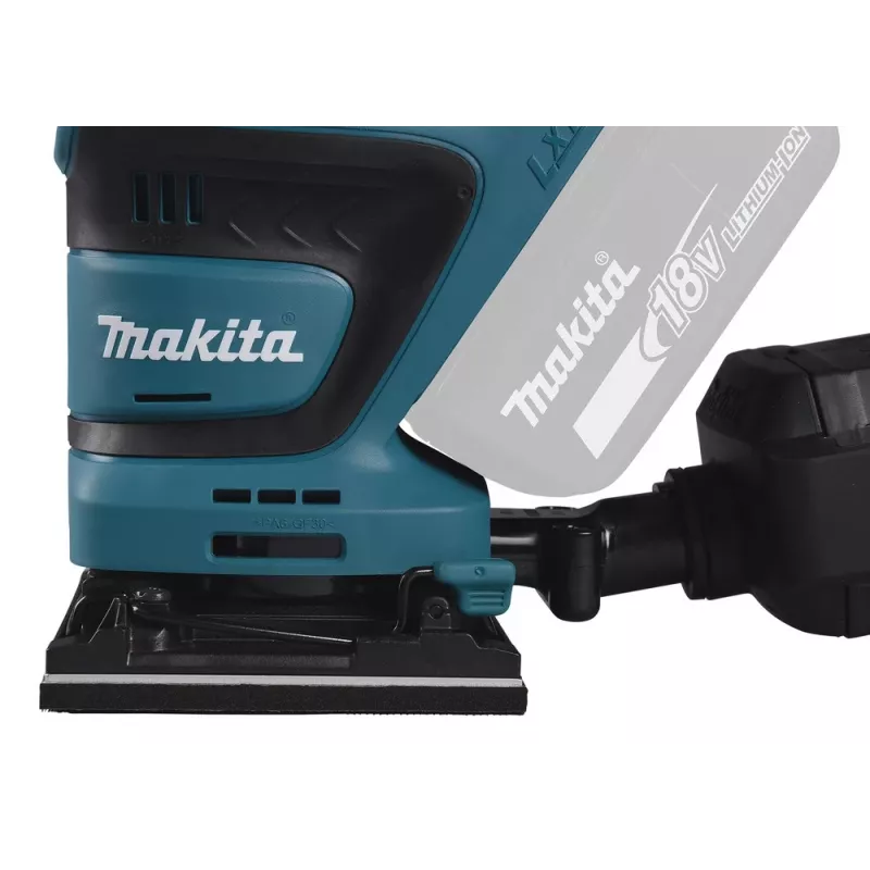 Lixadora orbital excêntrica portátil Makita DBO480Z, 14000 OPM, preto, azul, 210 W