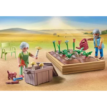 Playmobil 71443 Country: Horta com avós