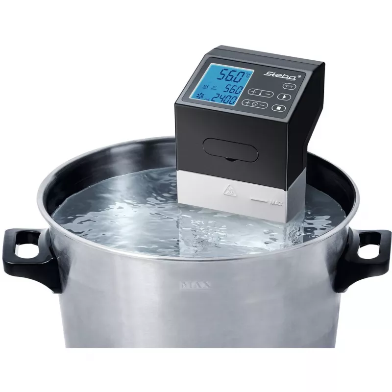 Steba SV 100 Professional cozedor sous vide, 1500 W, aço inoxidável/preto