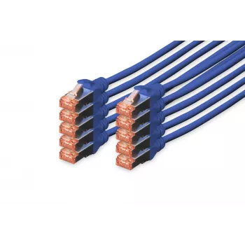 Cabo de rede Digitus CAT 6 S/FTP RJ-45 3m azul