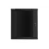 Armário de instalação de parede Lanberg 19'' 15U 600x600mm preto (porta de vidro)