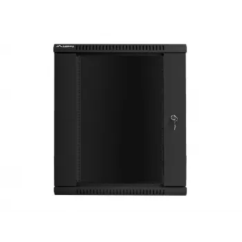 Armário de instalação de parede Lanberg 19'' 15U 600x600mm preto (porta de vidro)